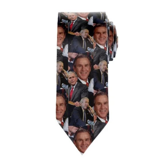 George W Bush Tie - George Bush Necktie - Picture 1 of 1